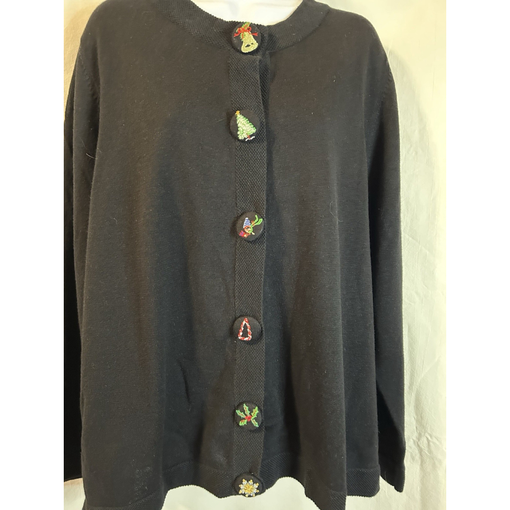 Designers Originals Studio Joy Womens Plus 2XL Understated Christmas Sweater EUC